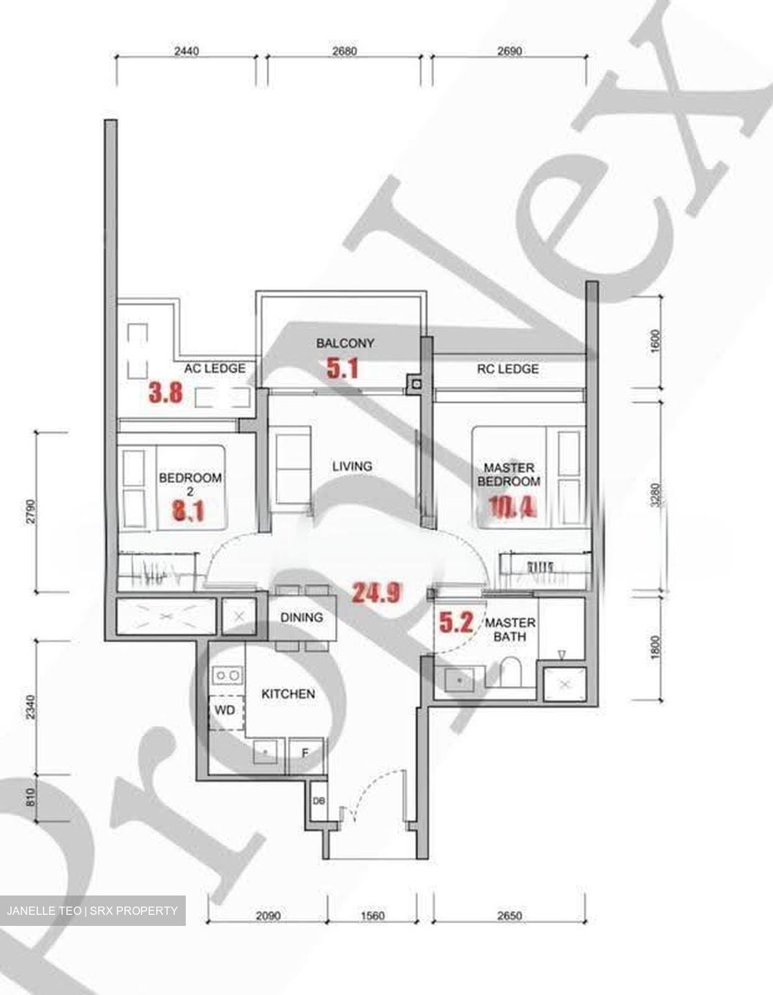 Hillock Green (D26), Apartment #628812281